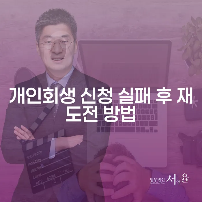 개인회생 신청 실패 후 재도전 방법을 어떻게 찾을 수 있을까요?