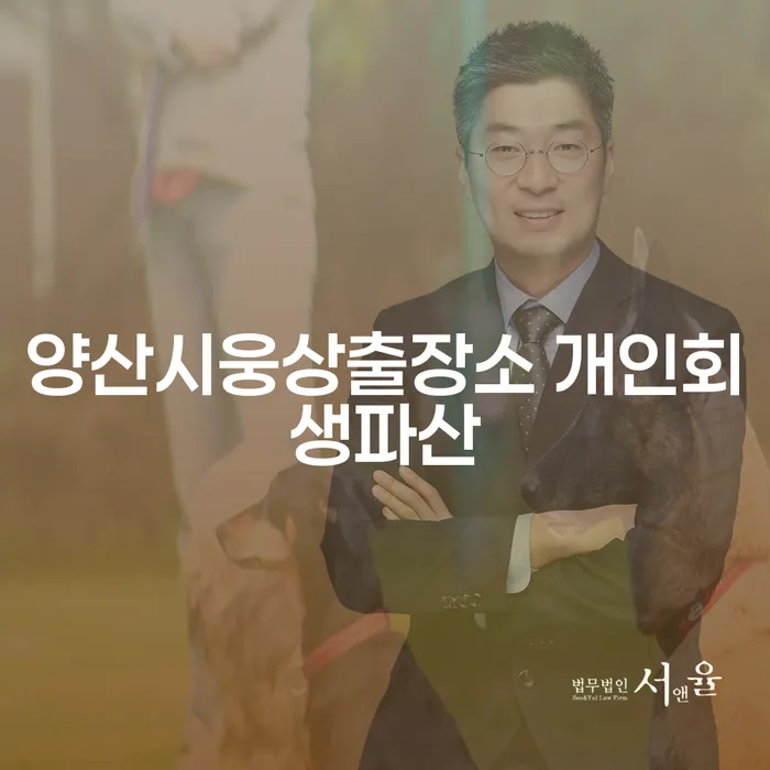 양산시웅상출장소에서 개인회생과 파산, 어떻게 시작해야 할까요?